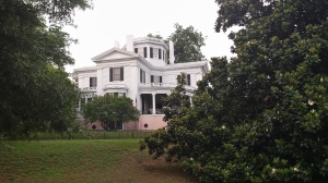 The stately Carmichael House is a Greek Revival mansion built in 1848. It was declared a National Historic Landmark in 1973.