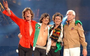 The Rolling Stones on a recent tour.